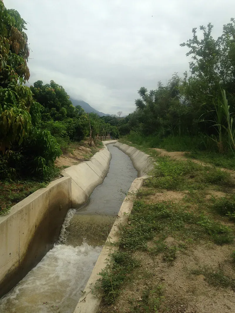 Panoramic view of Chulucanas valley and its natural environment