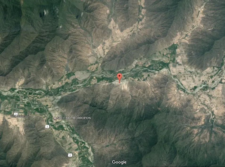 Detailed map of Piura geographical location in Peru